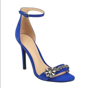 New Guess Blue Partyer Heels with Straps Stiletto